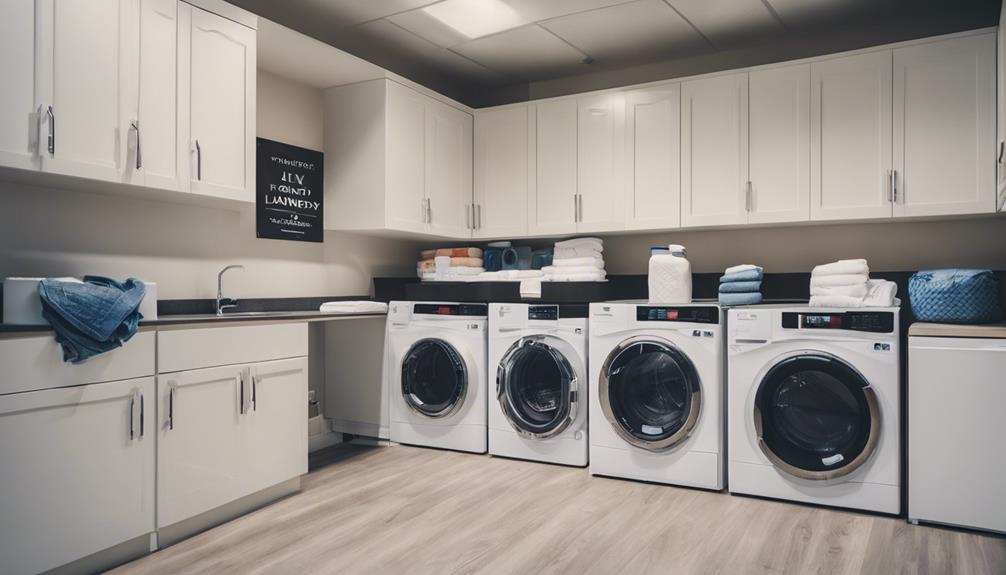 convenient laundry amenities offered