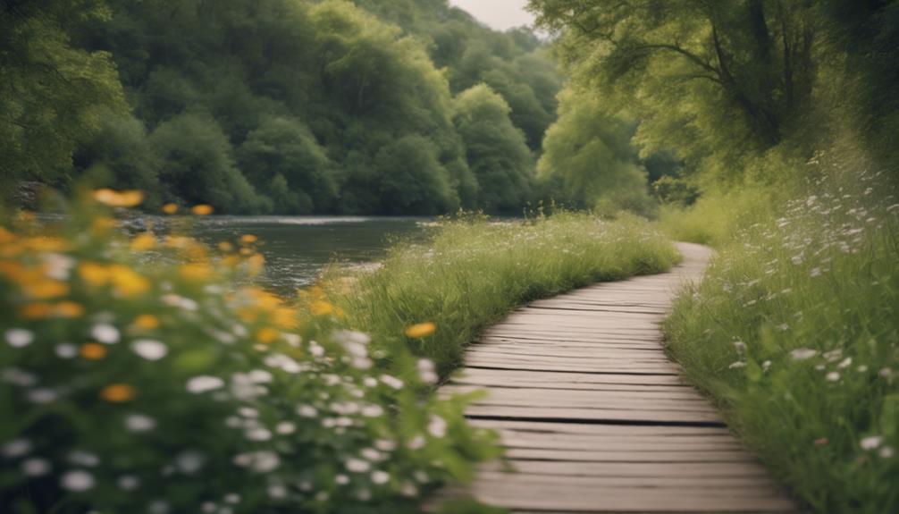 exploring scenic riverside paths