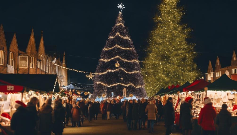 festive market in burton