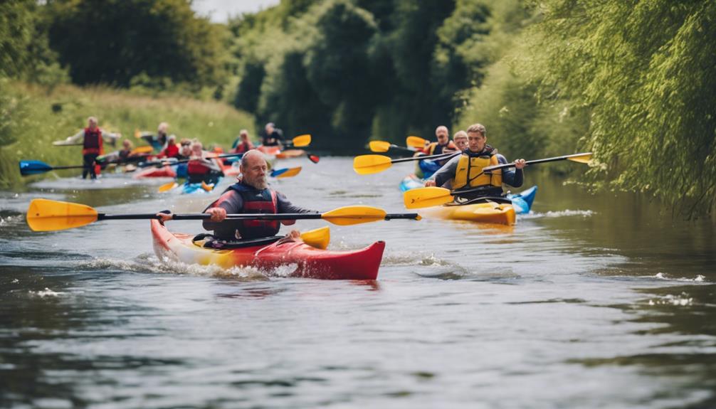 paddling contests on water