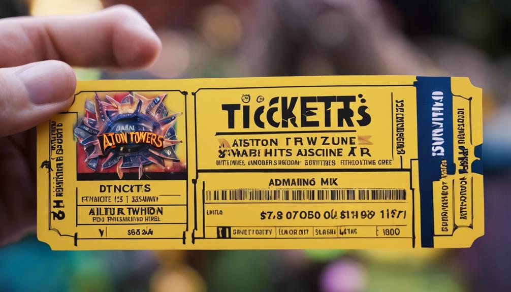 theme park ticket information